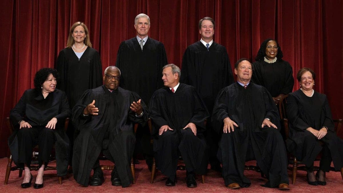 Supreme Court Justices assembled for portrait