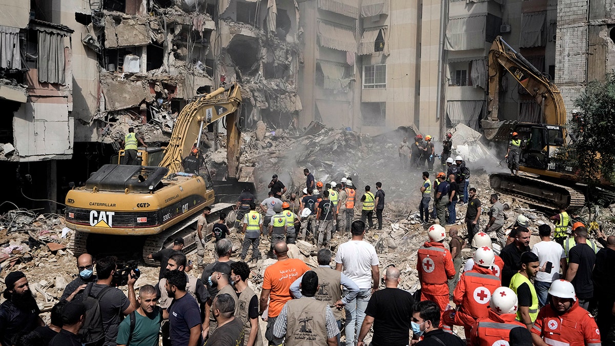 Crowd gathers in Beirut following airstrike