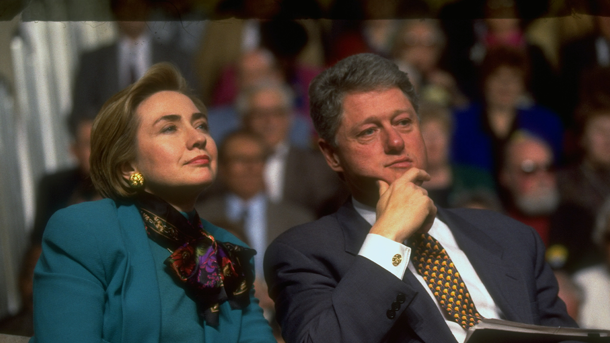 Bill and Hillary Clinton in 1990s