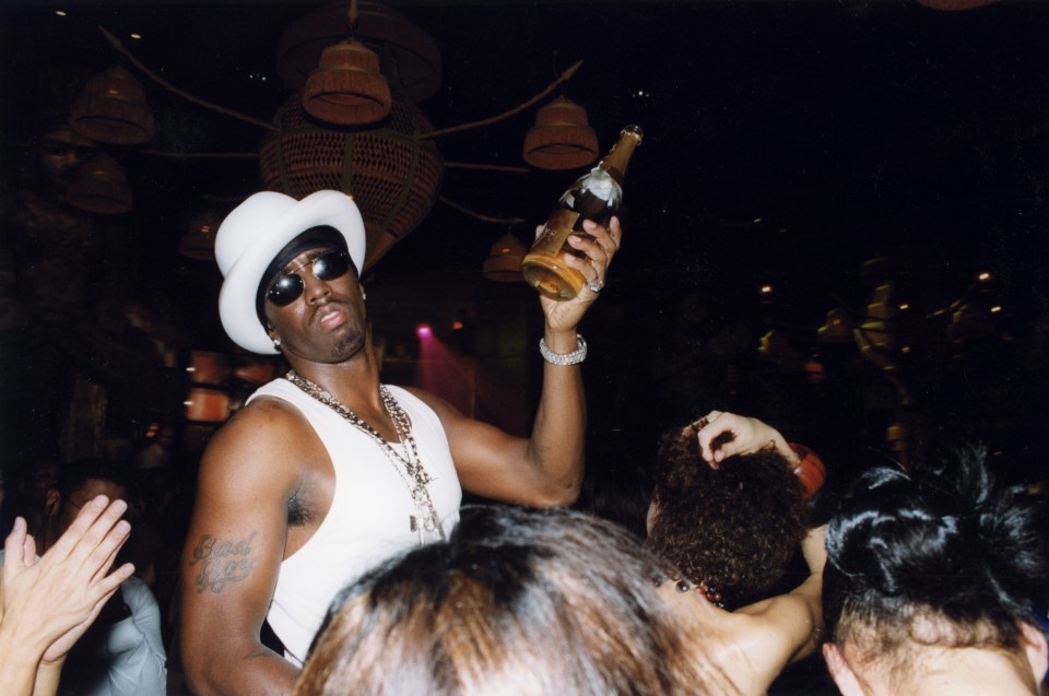 Combs parties during a promotional tour of his album, Forever, in 1999 in Paris