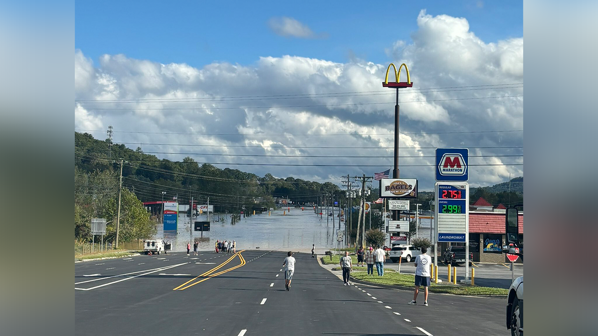 Flooding from Hurricane Helene