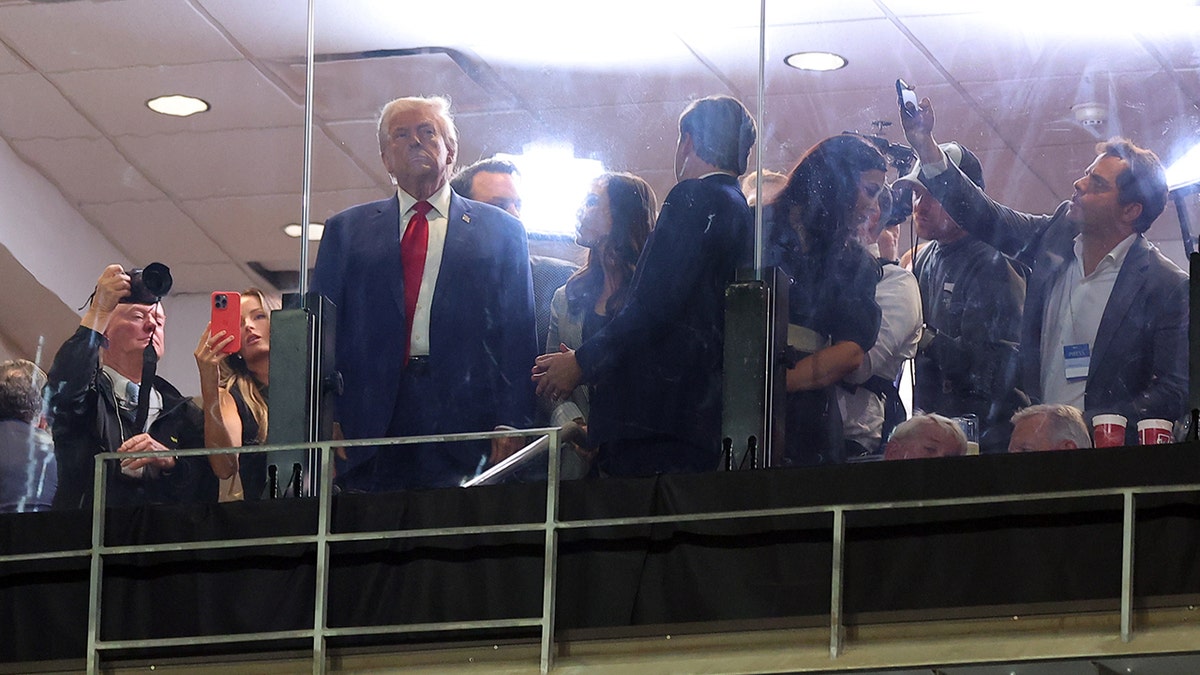 Trump at game