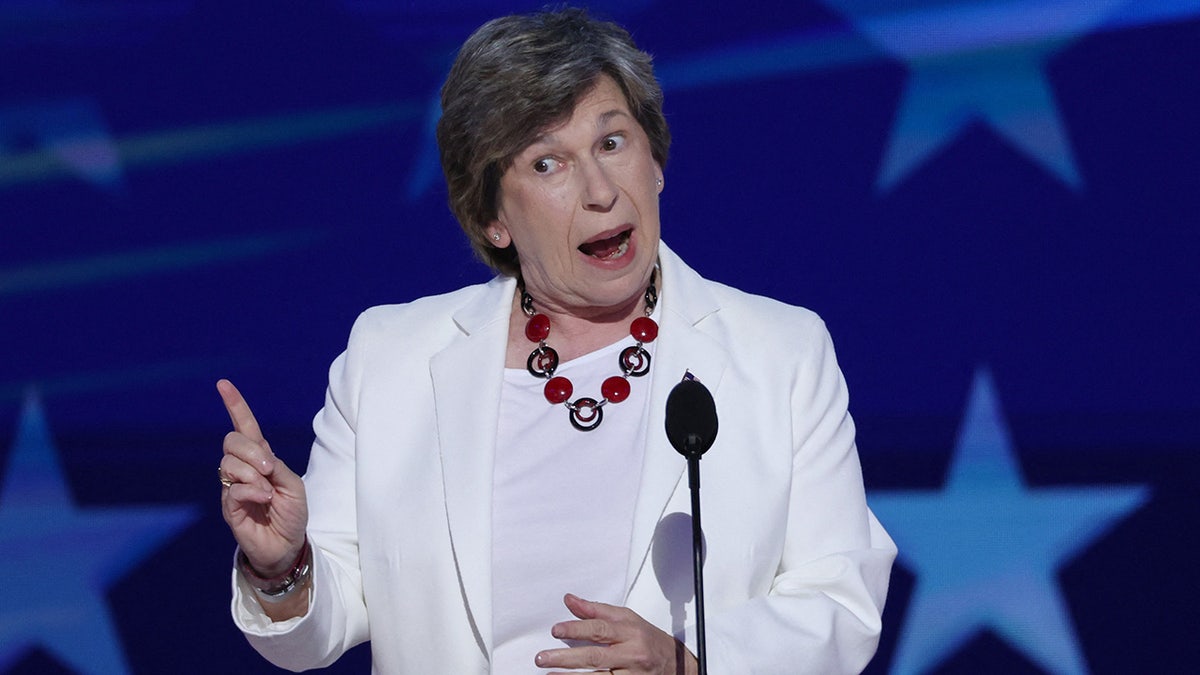 Randi Weingarten speaks on Day 4 of the Democratic National Convention