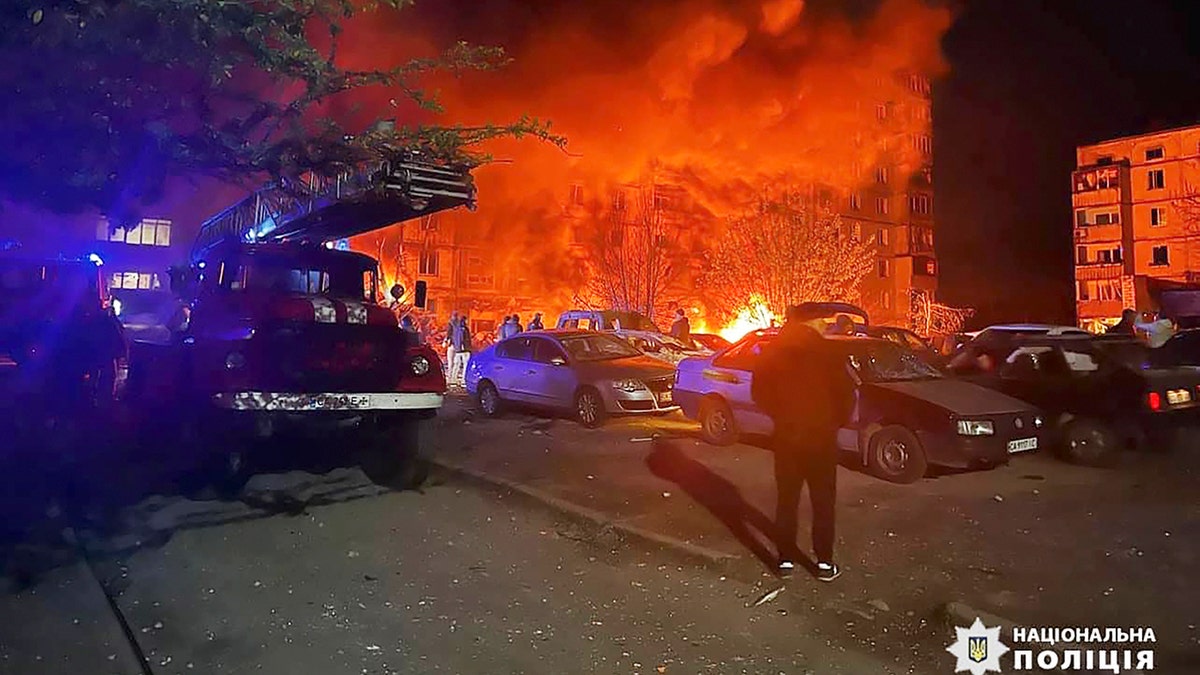 Ukrainian firefighters