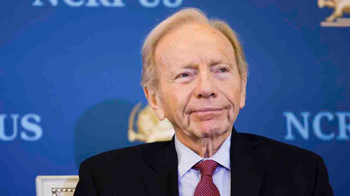 Joe Lieberman speaks on panel