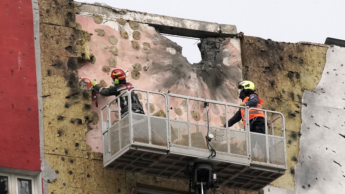 Moscow apartment building damage